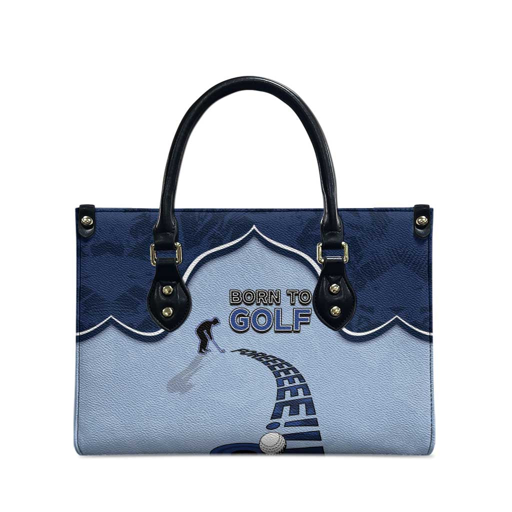 Golf Leather Bag Sporty Style Navy - Wonder Print Shop
