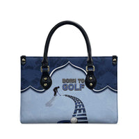 Golf Leather Bag Sporty Style Navy - Wonder Print Shop
