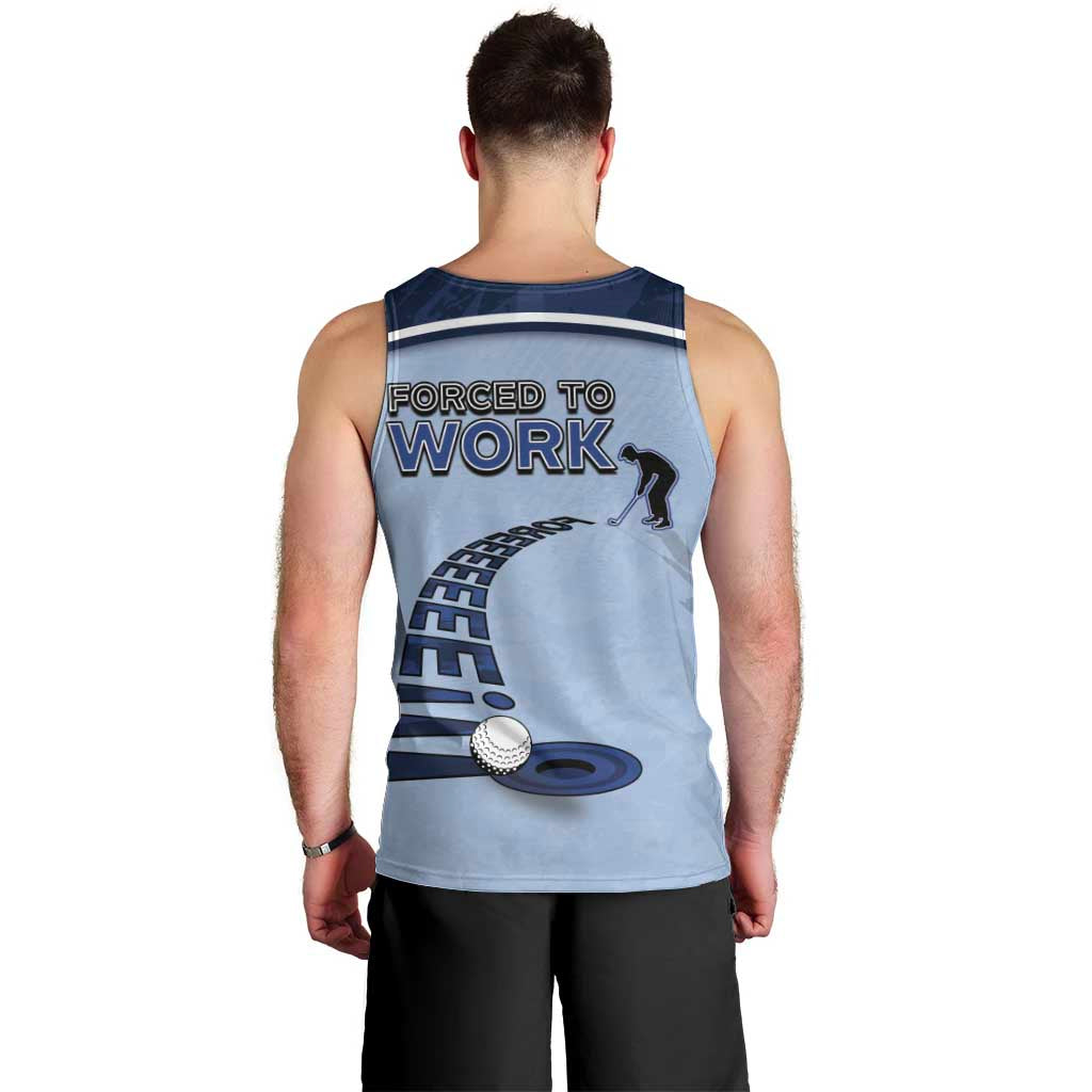 Golf Men Tank Top Sporty Style Navy - Wonder Print Shop