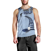 Golf Men Tank Top Sporty Style Navy - Wonder Print Shop