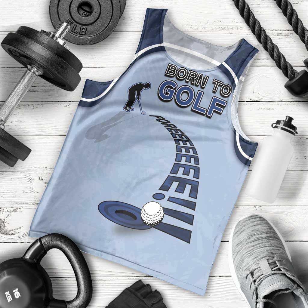 Golf Men Tank Top Sporty Style Navy - Wonder Print Shop