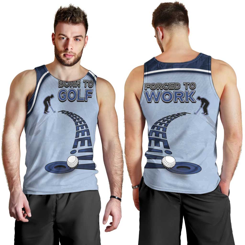 Golf Men Tank Top Sporty Style Navy - Wonder Print Shop