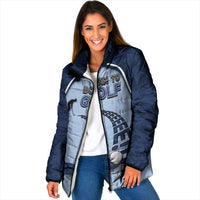 Golf Padded Jacket Sporty Style Navy - Wonder Print Shop