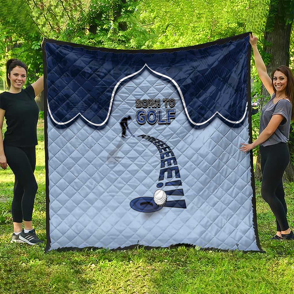 Golf Quilt Sporty Style Navy - Wonder Print Shop
