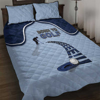 Golf Quilt Bed Set Sporty Style Navy - Wonder Print Shop