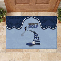 Golf Rubber Doormat Sporty Style Navy - Wonder Print Shop