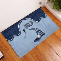 Golf Rubber Doormat Sporty Style Navy - Wonder Print Shop