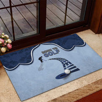 Golf Rubber Doormat Sporty Style Navy - Wonder Print Shop