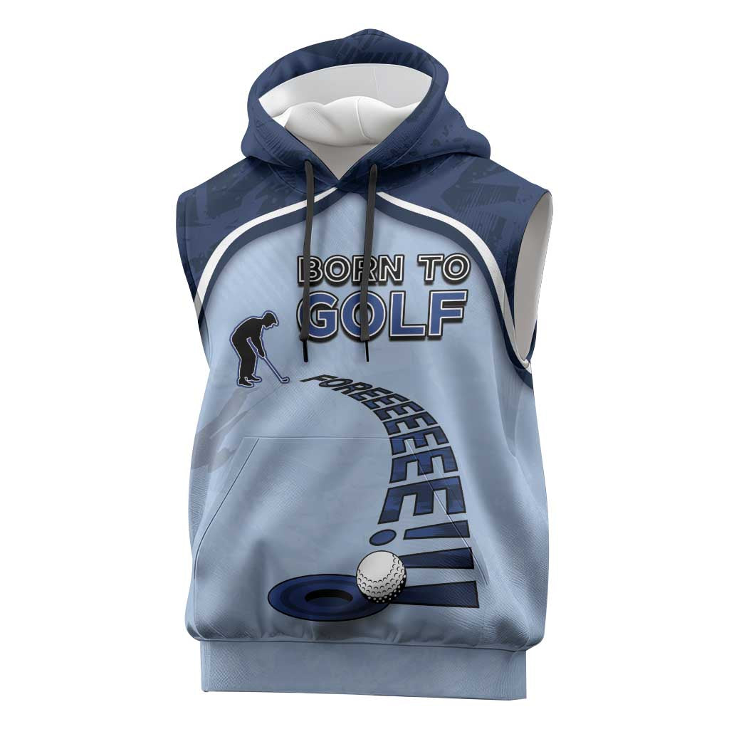 Golf Sleeveless Hoodie Sporty Style Navy - Wonder Print Shop