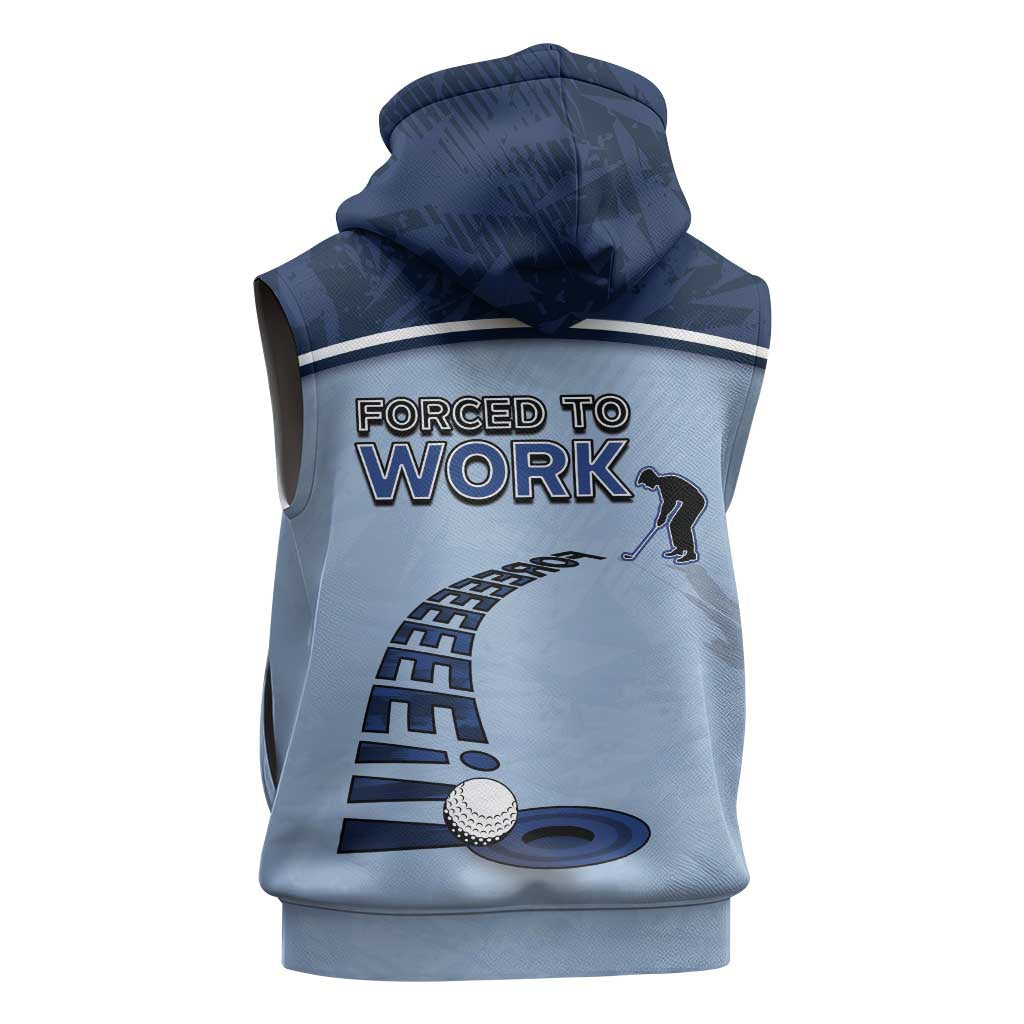 Golf Sleeveless Hoodie Sporty Style Navy - Wonder Print Shop