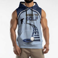 Golf Sleeveless Hoodie Sporty Style Navy - Wonder Print Shop