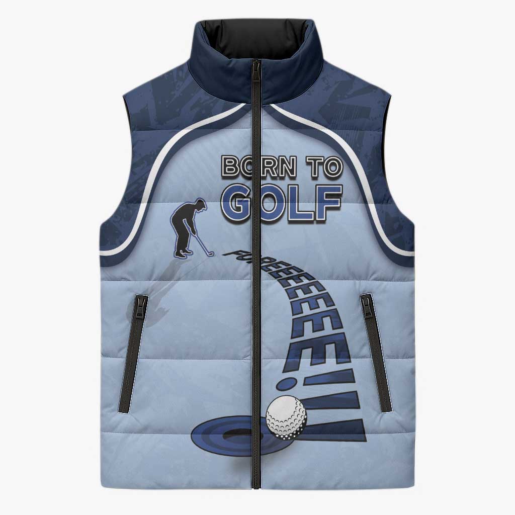 Golf Sleeveless Puffer Jacket Sporty Style Navy - Wonder Print Shop