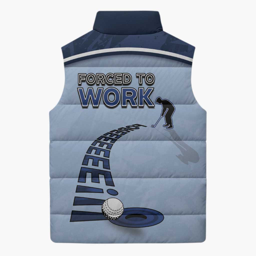 Golf Sleeveless Puffer Jacket Sporty Style Navy - Wonder Print Shop