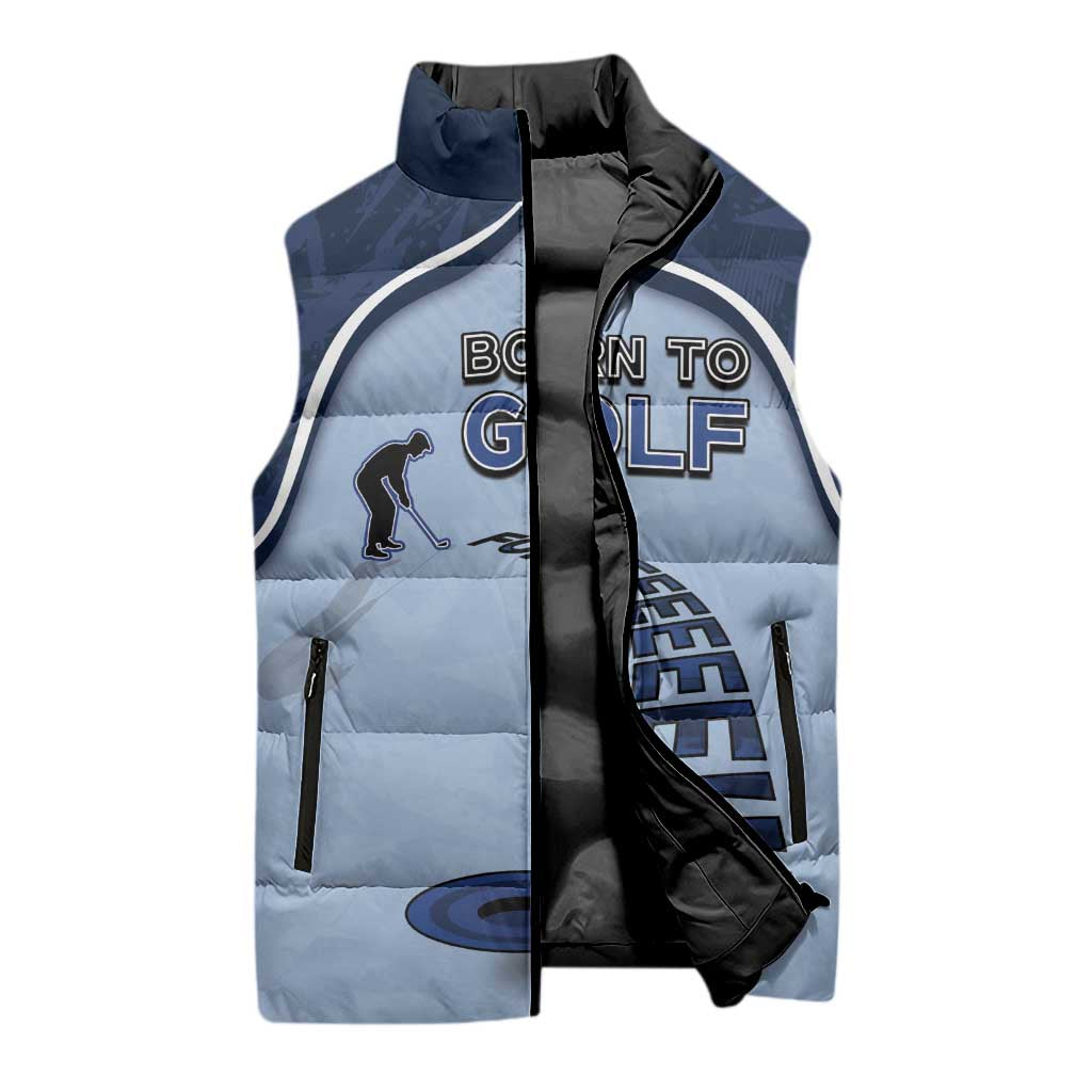 Golf Sleeveless Puffer Jacket Sporty Style Navy - Wonder Print Shop