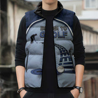 Golf Sleeveless Puffer Jacket Sporty Style Navy - Wonder Print Shop