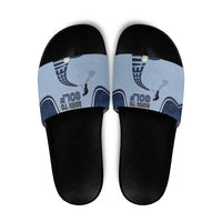 Golf Slide Sandals Sporty Style Navy - Wonder Print Shop