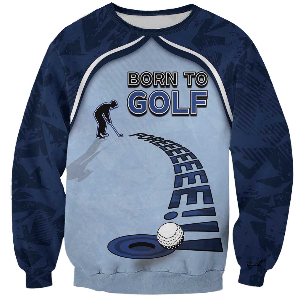 Golf Sweatshirt Sporty Style Navy - Wonder Print Shop