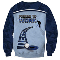 Golf Sweatshirt Sporty Style Navy - Wonder Print Shop