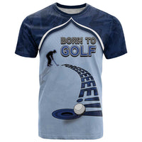Golf T Shirt Sporty Style Navy - Wonder Print Shop