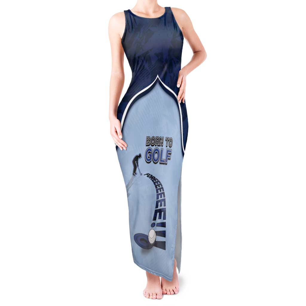 Golf Tank Maxi Dress Sporty Style Navy - Wonder Print Shop