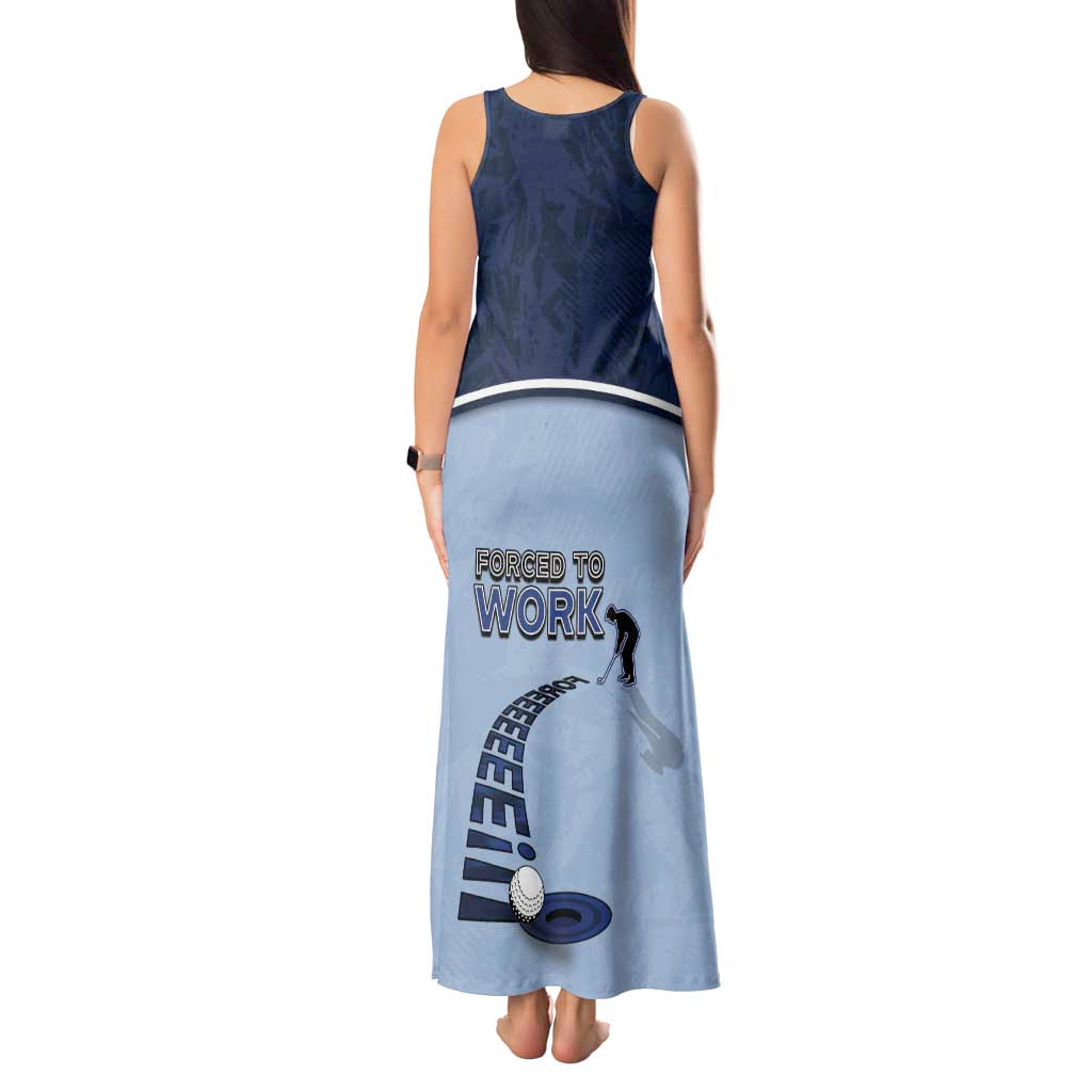 Golf Tank Maxi Dress Sporty Style Navy - Wonder Print Shop