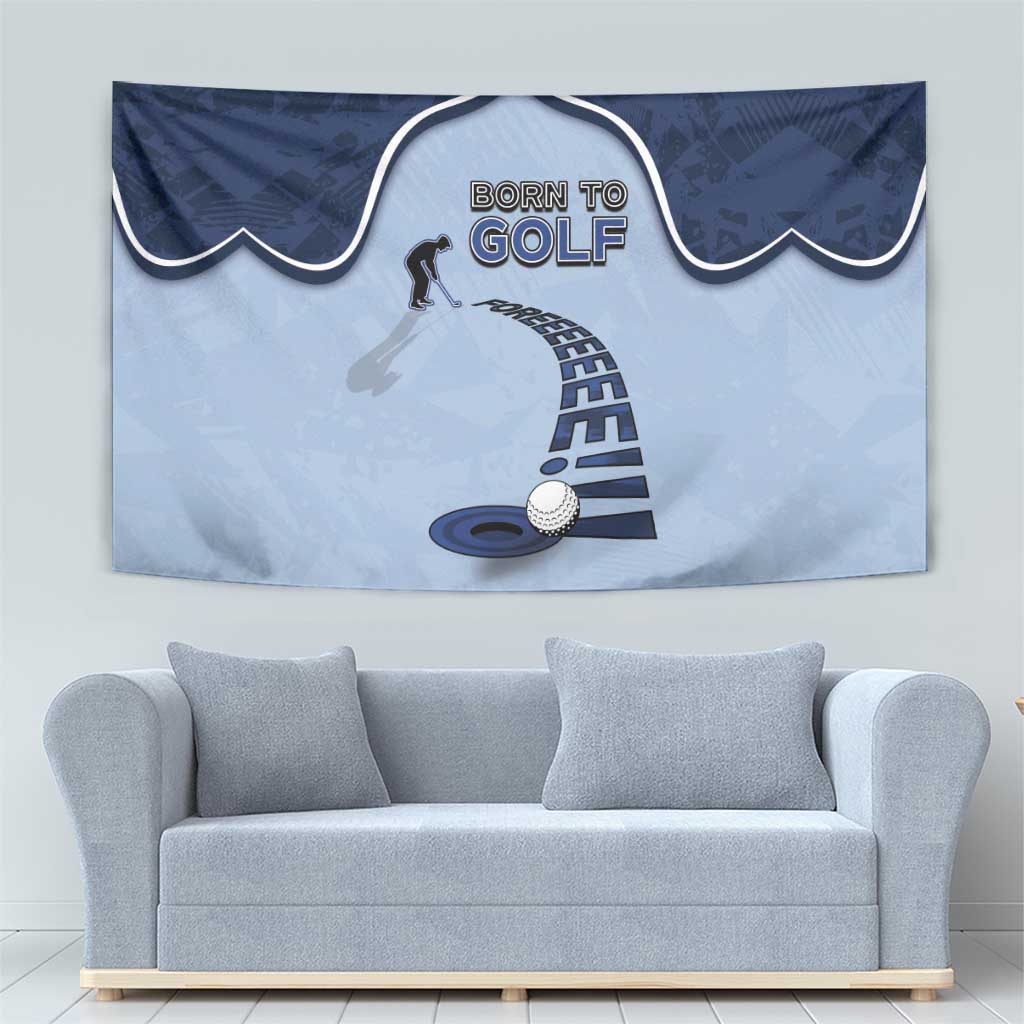 Golf Tapestry Sporty Style Navy - Wonder Print Shop