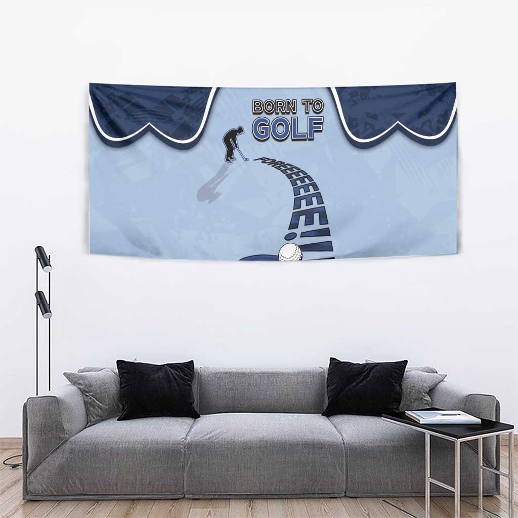 Golf Tapestry Sporty Style Navy - Wonder Print Shop