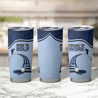 Golf Tumbler Cup Sporty Style Navy - Wonder Print Shop
