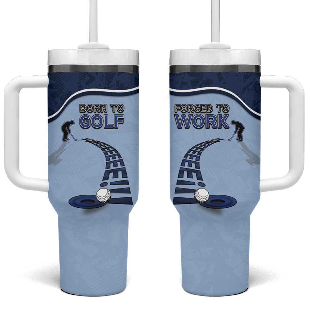 Golf Tumbler With Handle Sporty Style Navy - Wonder Print Shop