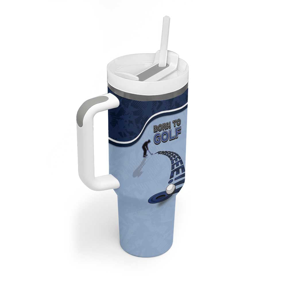 Golf Tumbler With Handle Sporty Style Navy - Wonder Print Shop