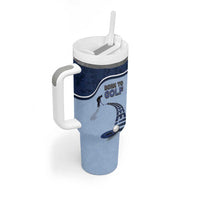 Golf Tumbler With Handle Sporty Style Navy - Wonder Print Shop
