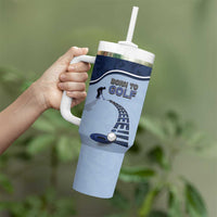 Golf Tumbler With Handle Sporty Style Navy - Wonder Print Shop