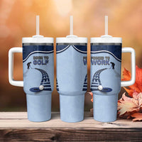 Golf Tumbler With Handle Sporty Style Navy - Wonder Print Shop