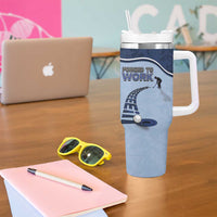 Golf Tumbler With Handle Sporty Style Navy - Wonder Print Shop