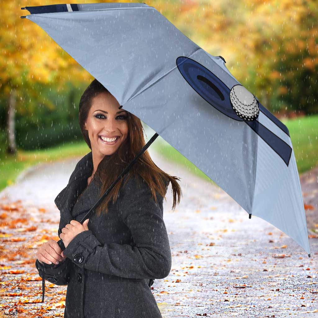 Golf Umbrella Sporty Style Navy - Wonder Print Shop
