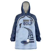 Golf Wearable Blanket Hoodie Sporty Style Navy - Wonder Print Shop