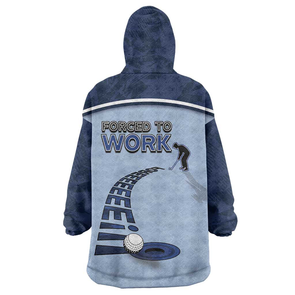 Golf Wearable Blanket Hoodie Sporty Style Navy - Wonder Print Shop