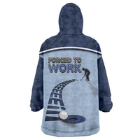 Golf Wearable Blanket Hoodie Sporty Style Navy - Wonder Print Shop