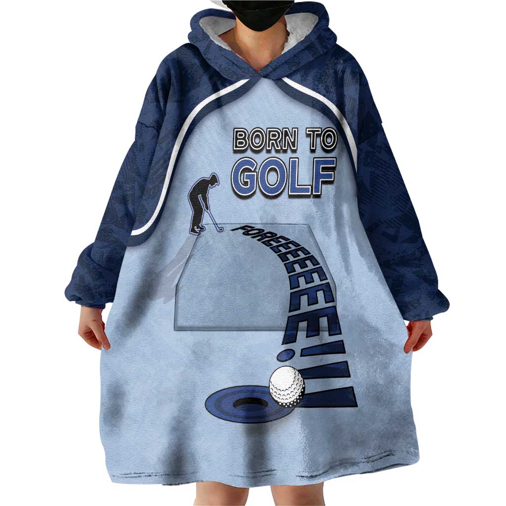 Golf Wearable Blanket Hoodie Sporty Style Navy - Wonder Print Shop