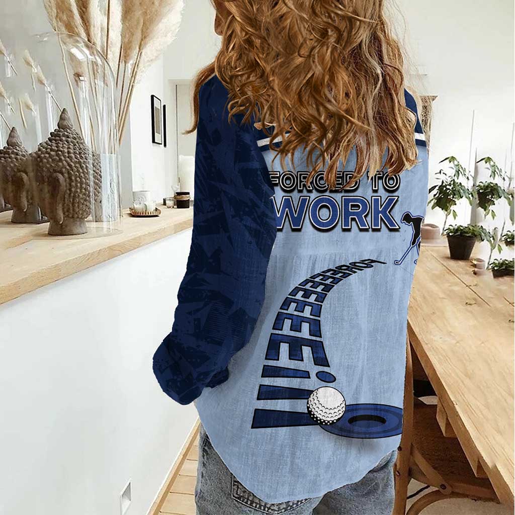 Golf Women Casual Shirt Sporty Style Navy - Wonder Print Shop