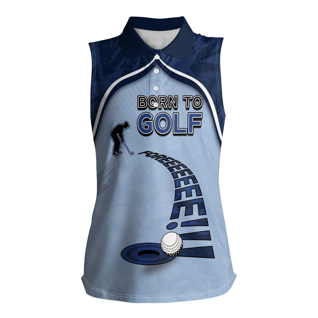 Golf Women Sleeveless Polo Shirt Sporty Style Navy - Wonder Print Shop