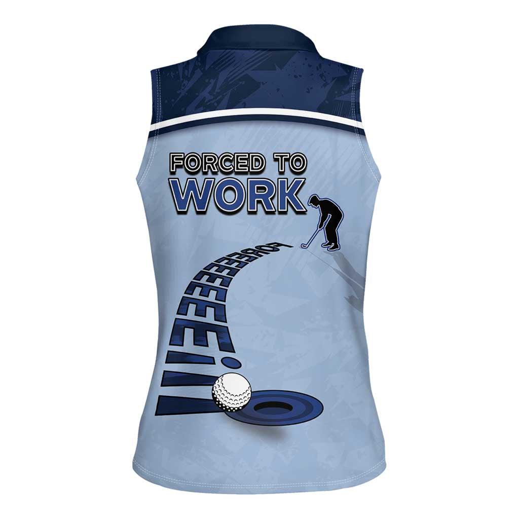 Golf Women Sleeveless Polo Shirt Sporty Style Navy - Wonder Print Shop