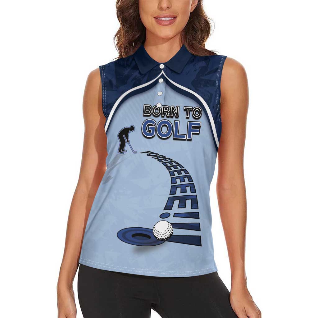 Golf Women Sleeveless Polo Shirt Sporty Style Navy - Wonder Print Shop