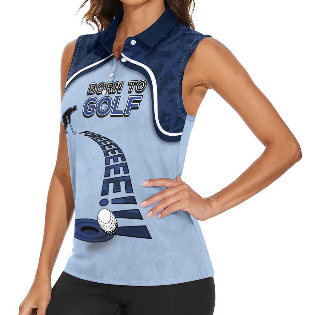 Golf Women Sleeveless Polo Shirt Sporty Style Navy - Wonder Print Shop