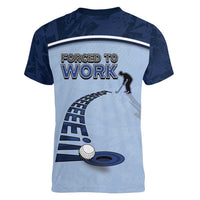 Golf Women V-Neck T-Shirt Sporty Style Navy - Wonder Print Shop