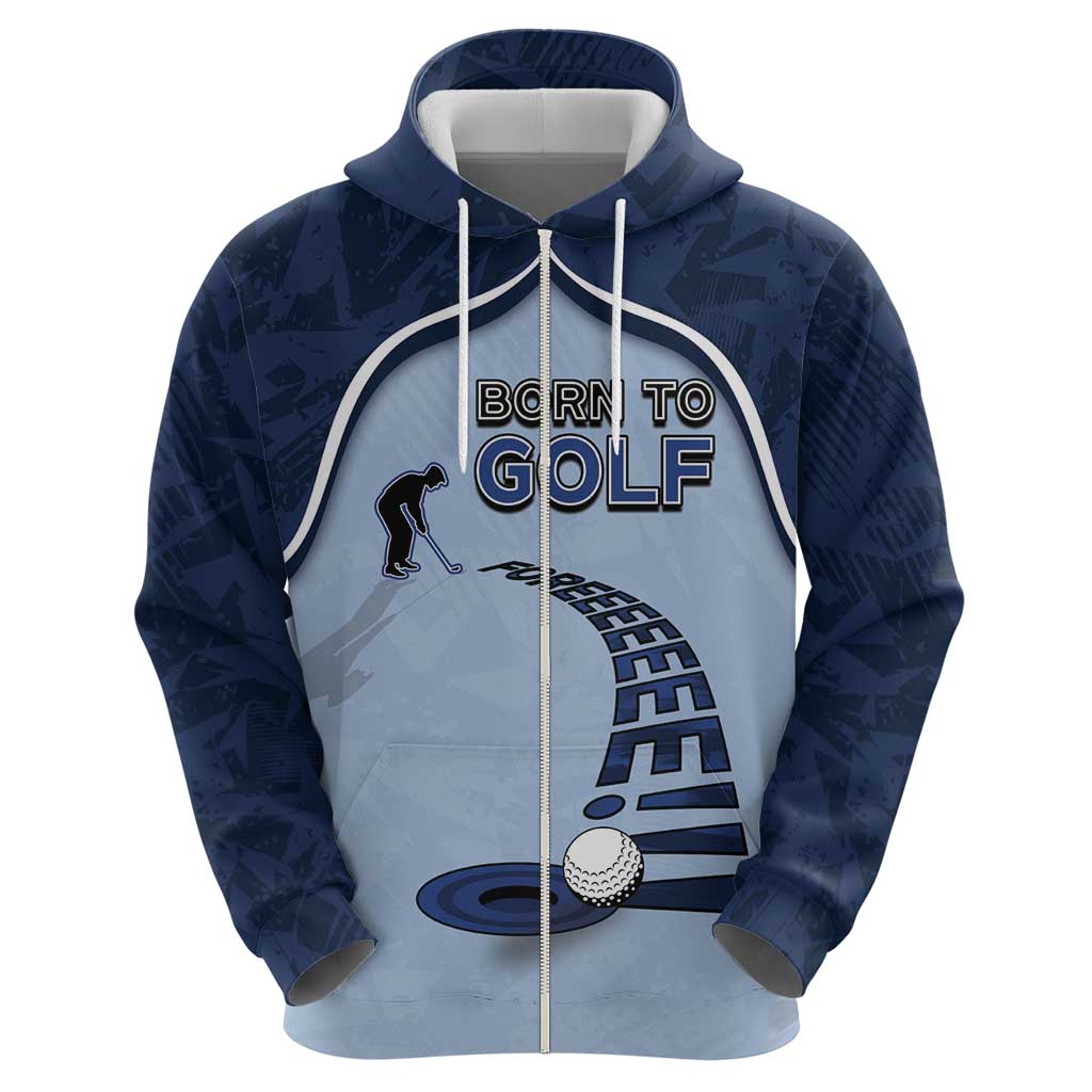 Golf Zip Hoodie Sporty Style Navy - Wonder Print Shop