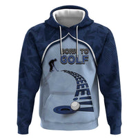 Golf Zip Hoodie Sporty Style Navy - Wonder Print Shop