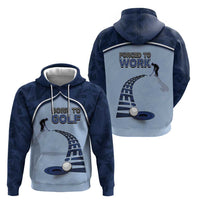 Golf Zip Hoodie Sporty Style Navy - Wonder Print Shop