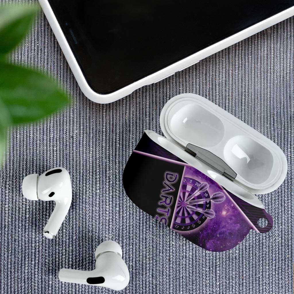 Darts AirPods Case Galaxy Style Purple - Wonder Print Shop