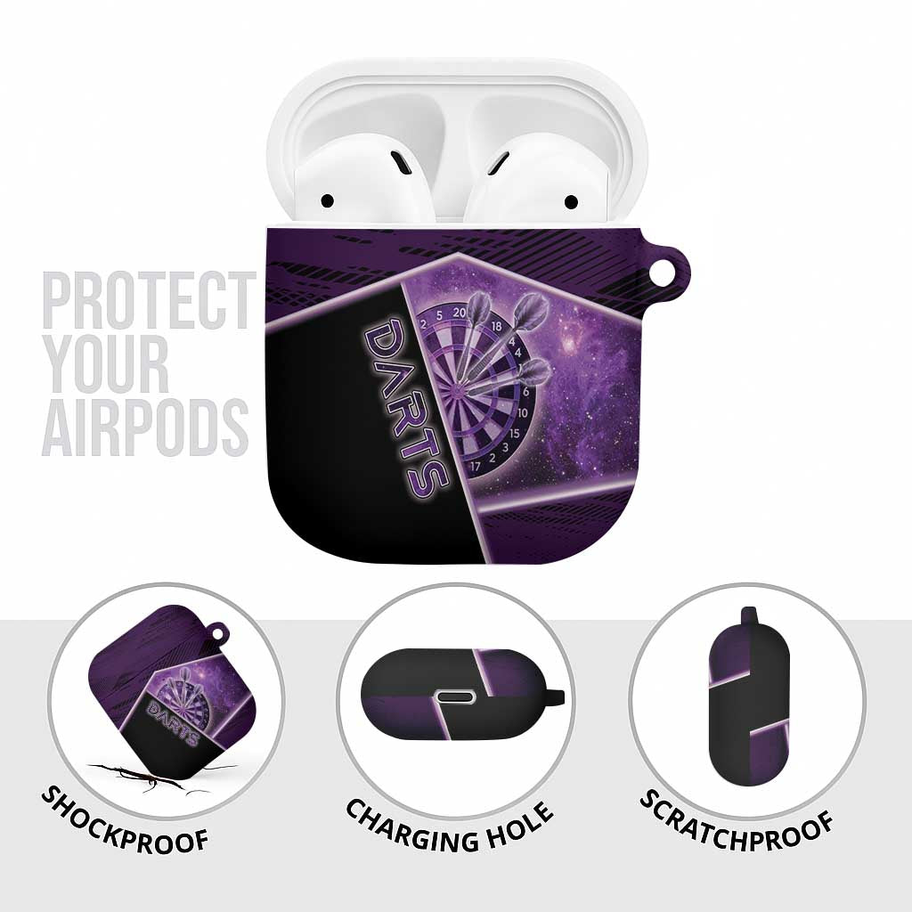 Darts AirPods Case Galaxy Style Purple - Wonder Print Shop